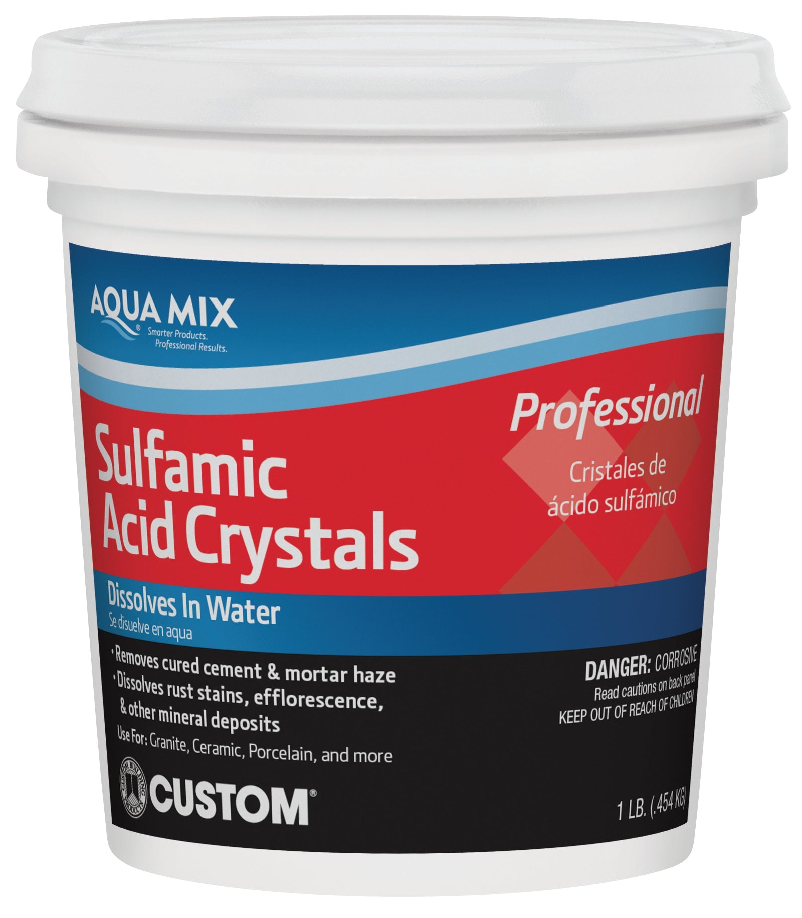 Aqua Mix - Nettoyant à coulis en cristaux d'acide sulfamique 1 lb