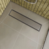 ARC - Couvercle de drain de baignoire linéaire TrueDEK en acier inoxydable noir