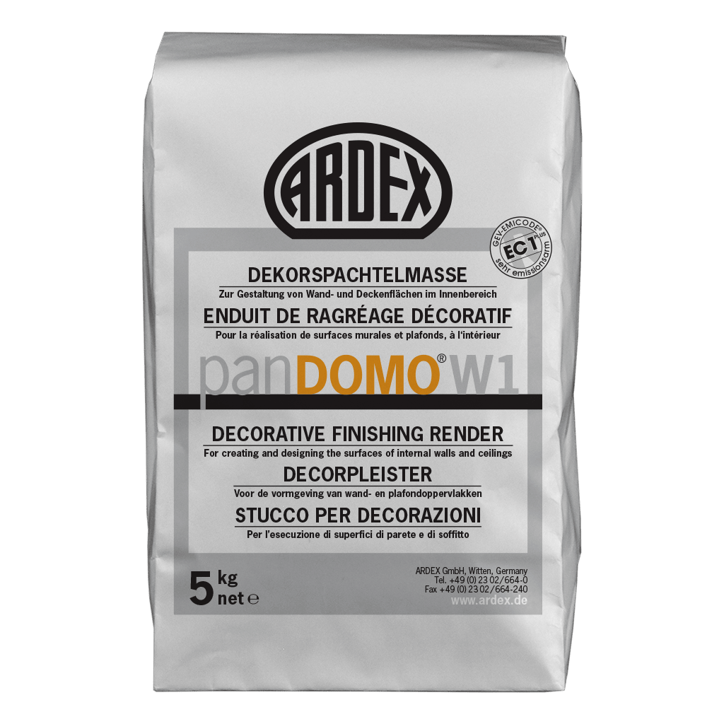 Ardex - Enduit de ragréage décoratif pour murs Pandomo W1 - 5 kg