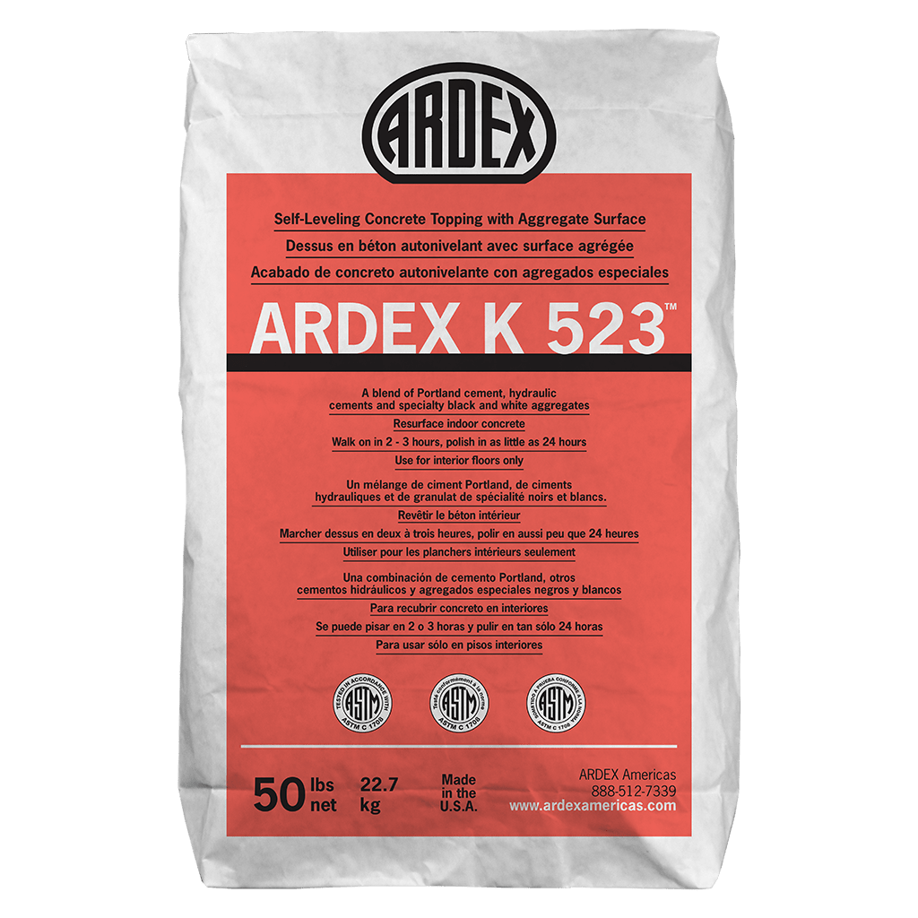 Ardex - K 523 Dessus en béton autonivelant avec surface agrégée - 50 lb