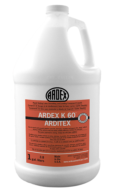 Ardex - K 60 ARDITEX Composé latex lissant et autonivelant à prise rapide en deux parties, Liquide - 3.78 L