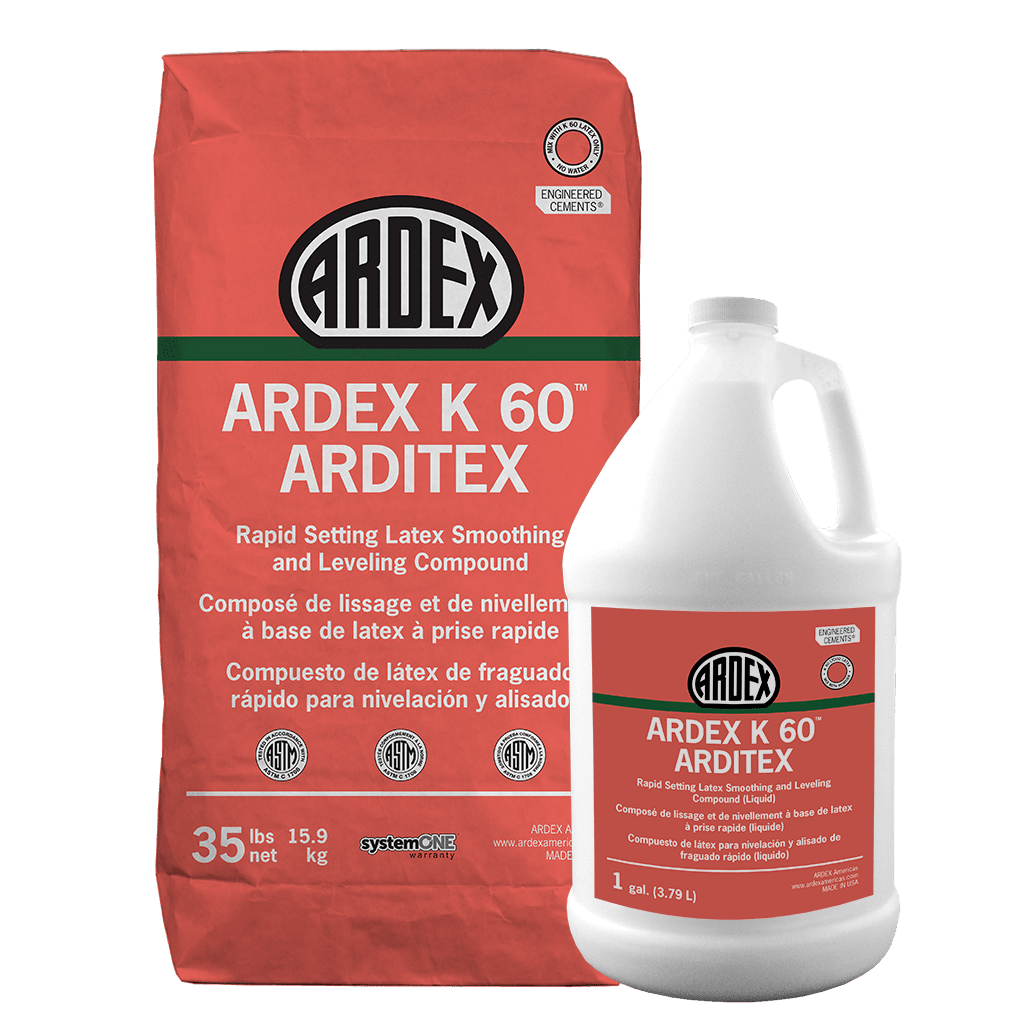Ardex - K 60 ARDITEX Composé latex lissant et autonivelant à prise rapide en deux parties. Poudre - 35 lb ||16119 - Ceramed