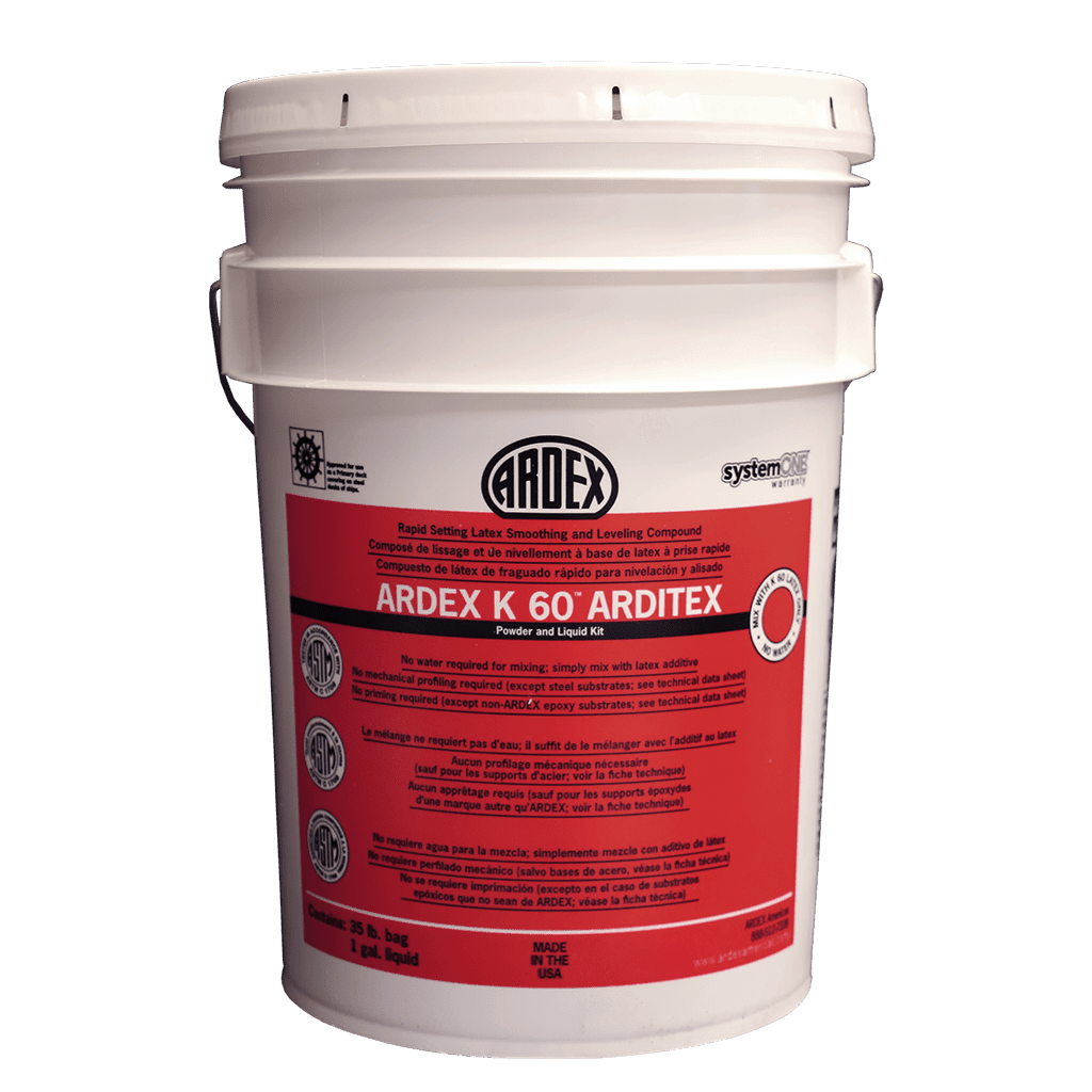 Ardex - Kit d'enduit de lissage et de nivellement au latex à prise rapide K 60 ARDITEX