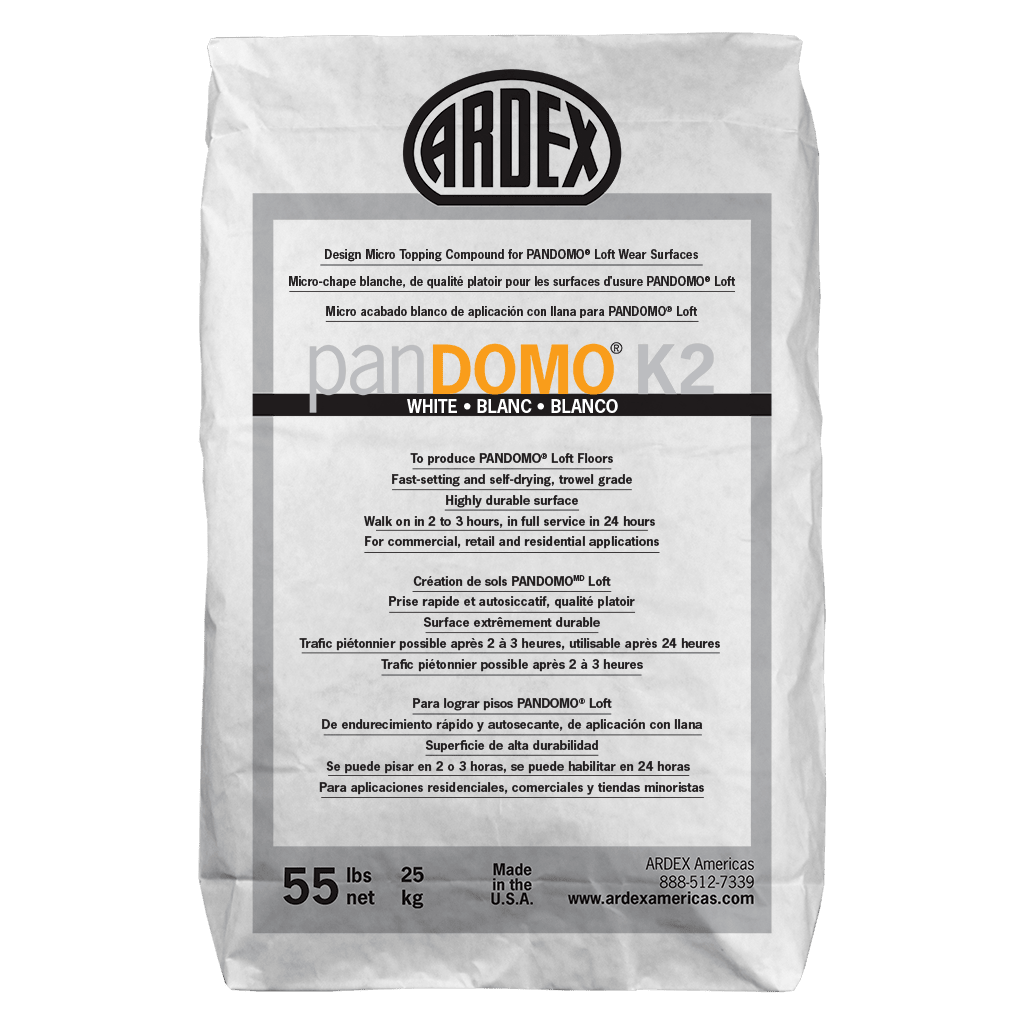 Ardex - Pandomo K2 Micro-chape pour les surfaces d'usure Loft, Blanc - 25 kg