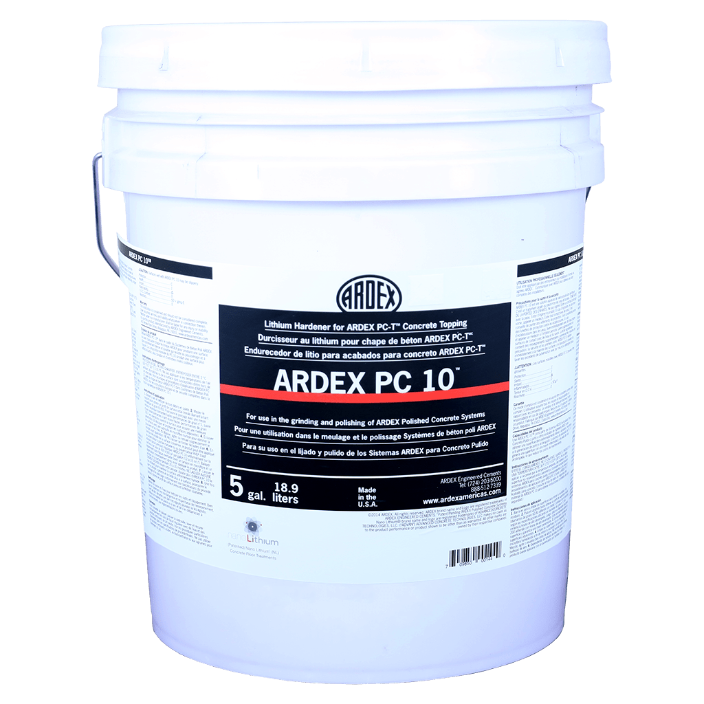 Ardex - PC 10 Durcisseur au lithium pour chape de béton - 5 gal ||12897 - Ceramed