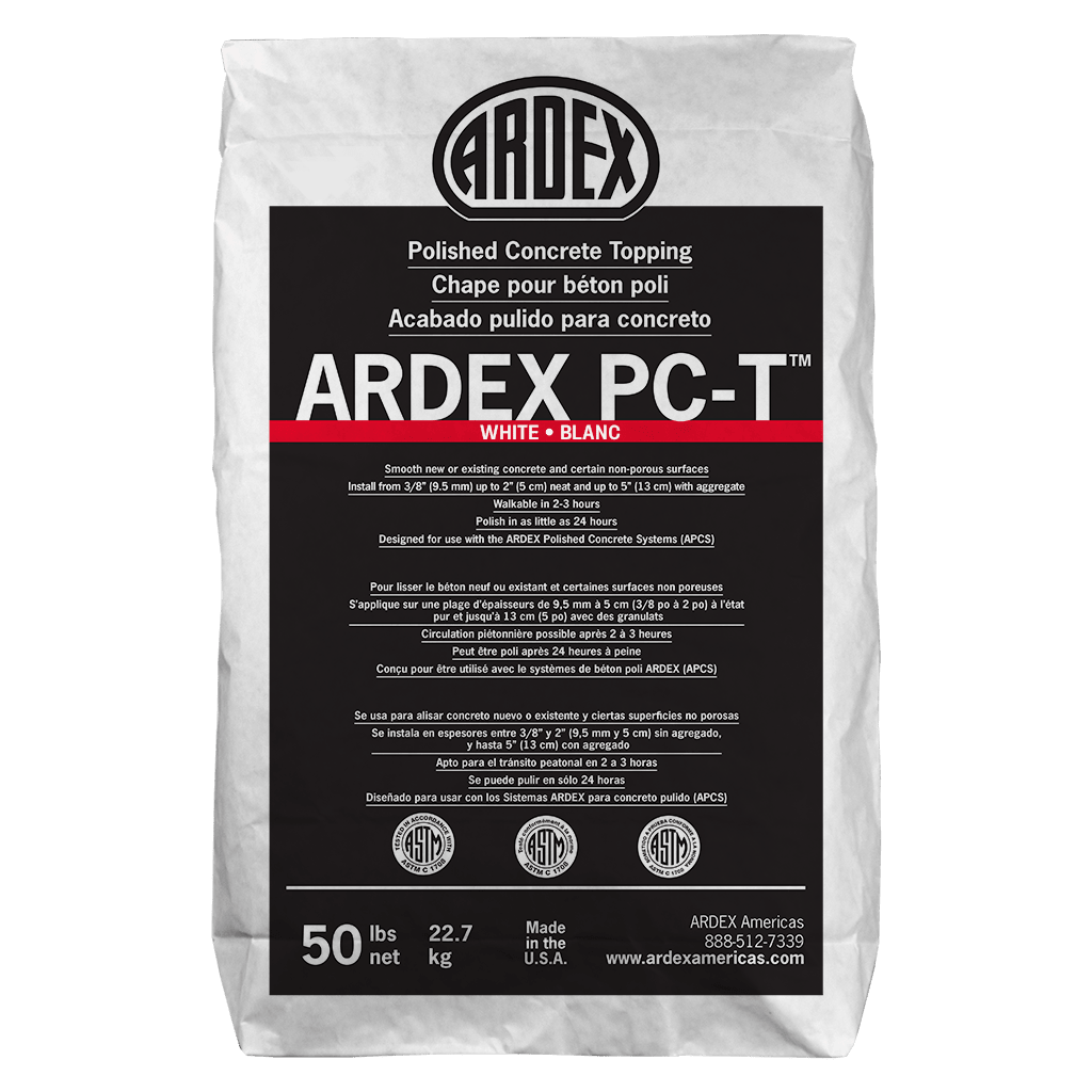 Ardex - PC-T Chape pour béton poli, Blanc - 50 lb
