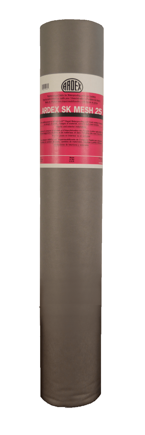 Ardex - Rouleau de tissu de renforcement SK MESH 25 pour les composés d'imperméabilisation 3' x 81' 8" (246 pi²)
