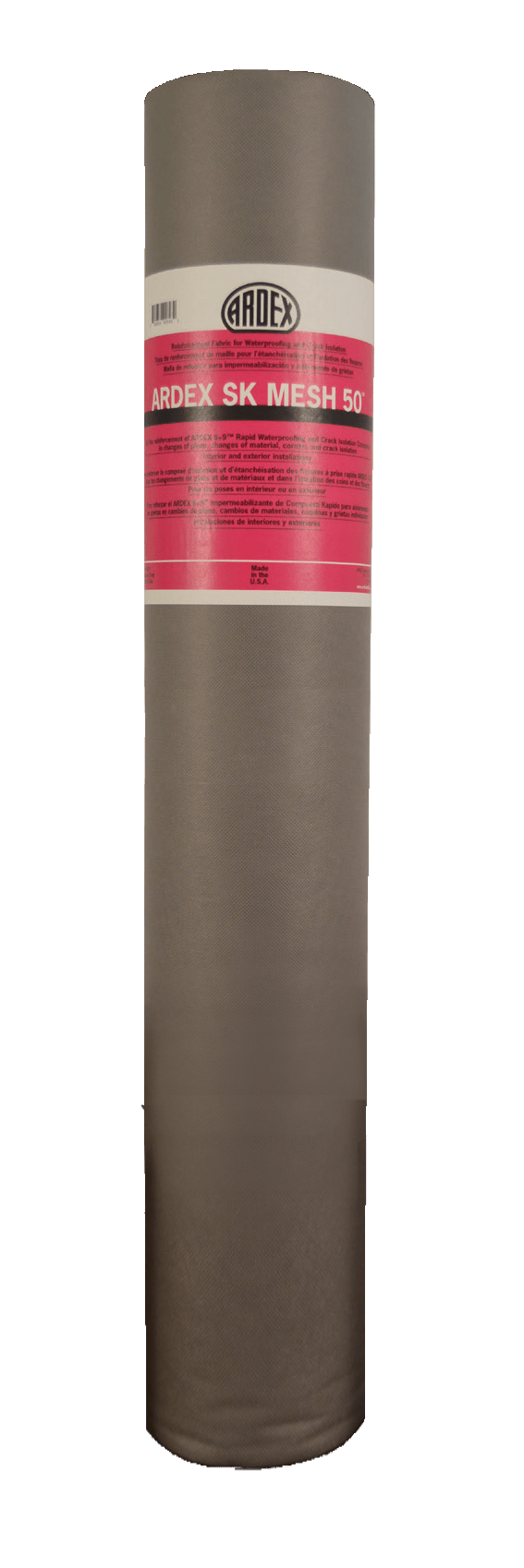 Ardex - Rouleau de tissu de renforcement SK MESH 50 pour les composés d'imperméabilisation 3' x 163' 6" (492 pi²)