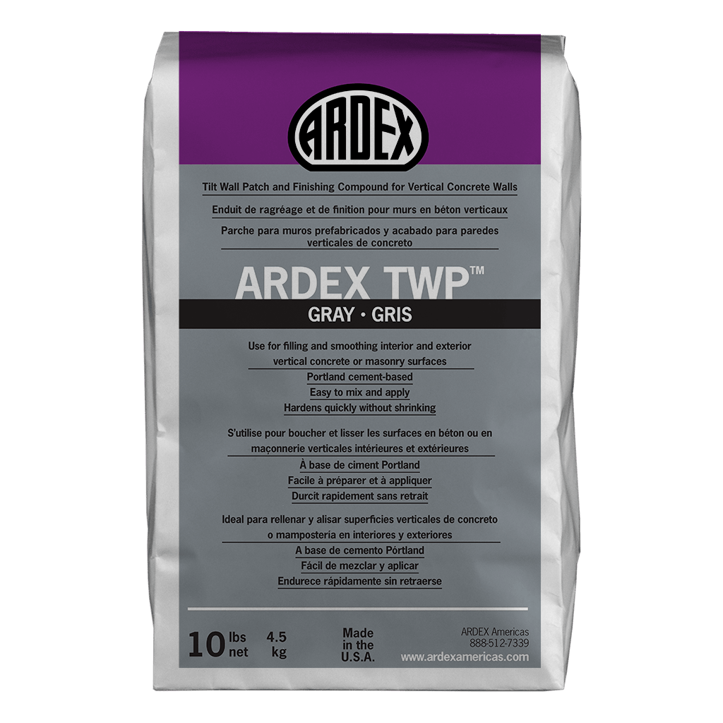 Ardex - TWP Enduit de ragréage et de finition pour murs en béton verticaux. Gris - 10 lb ||12508 - Ceramed