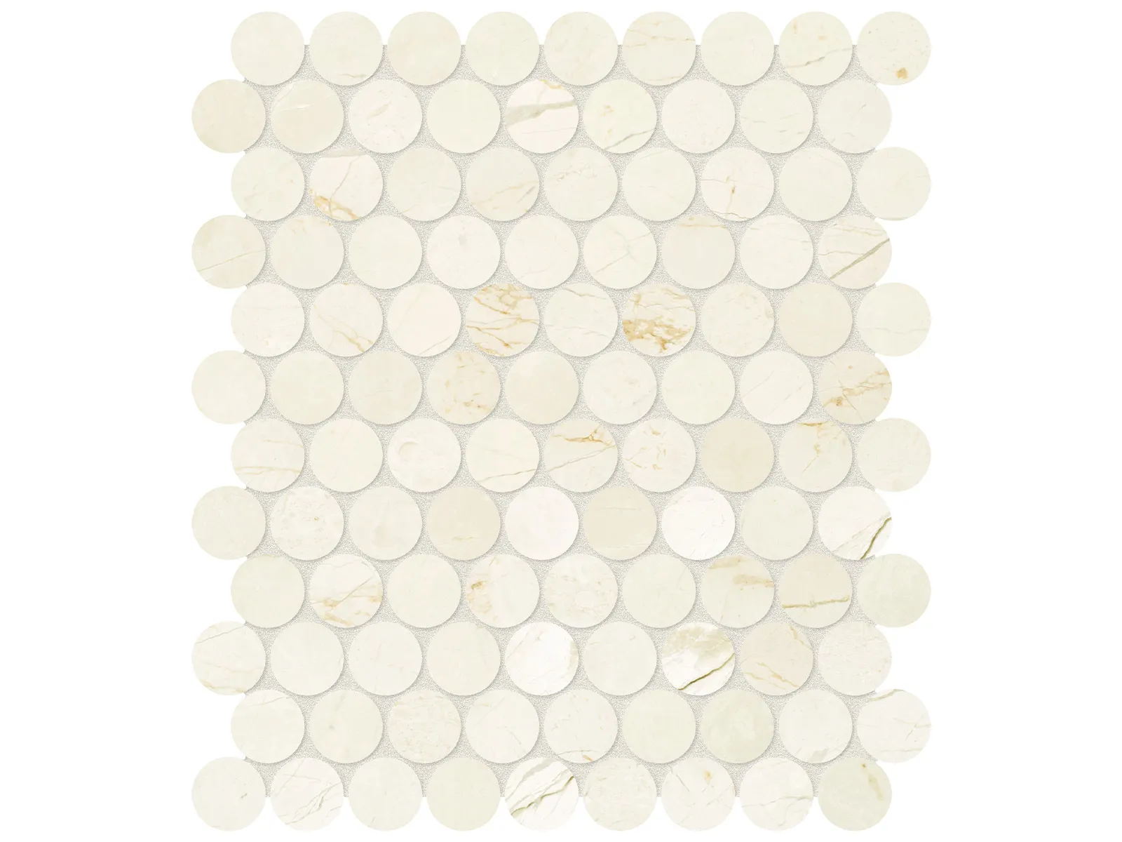 Anatolia - Céramique mosaïque Avorio Crema Adouci 11" x 13"  (vendu au pi²)