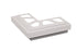 Schluter - Bara-Rak Out Corner 90? Alum Brt Wht ||E90/RAK50BW