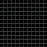 Centura - BASIC MOSAÏQUE - Ceramic Tile - black matte 12 in x 12  in x 6 mm
