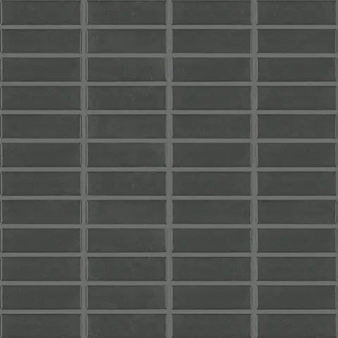 Centura - BASIC MOSAÏQUE - Ceramic Tile - charcoal 12 in x 12  in x 6 mm