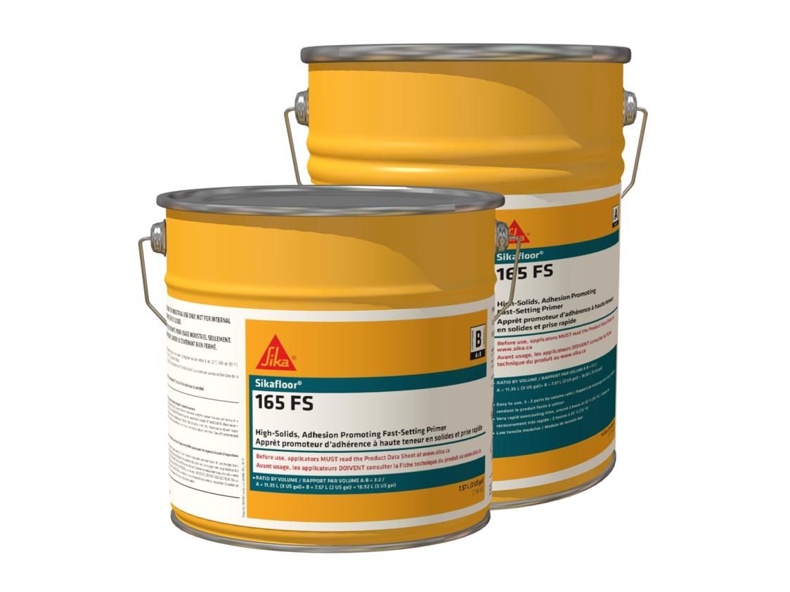 Sika - Revêtement à l'époxy Sikafloor-165 FS Transparent légèrement ambré Partie A + B - 5 gal ||537959