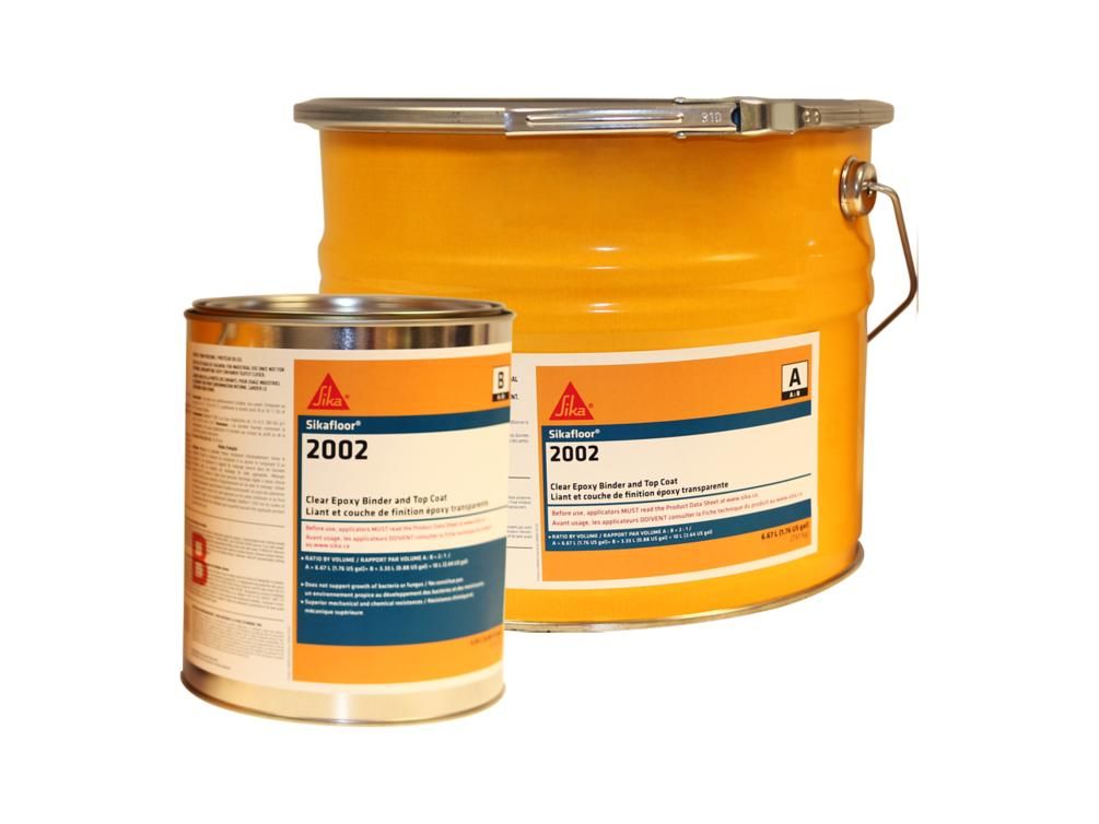 Sika - Résine à l'époxy Sikafloor-2002 transparent Partie A + B - 30 L ||454000
