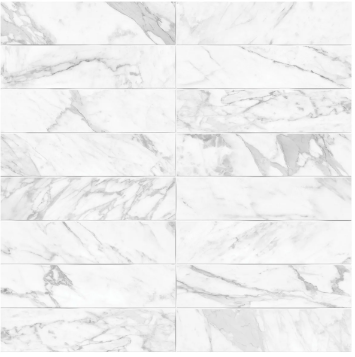 Anatolia - Tuiles murales Raffino Bianco Vita Mat 3" x 12" (vendu au pi²)