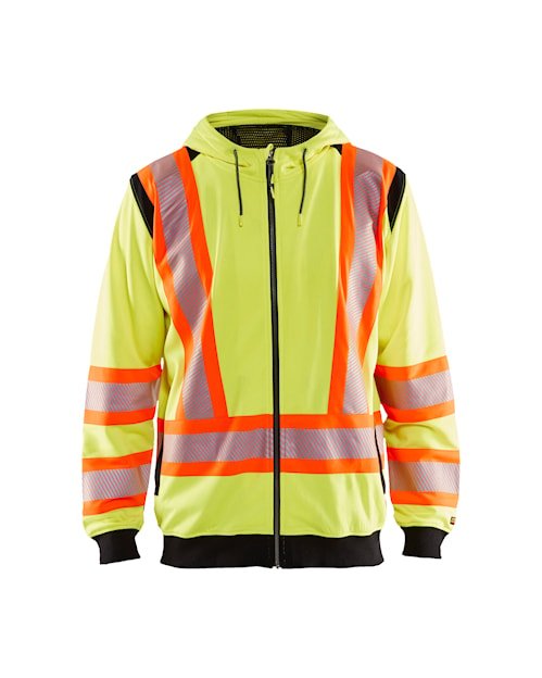 Blaklader - Chandail à capuchon haute visibilité jaune grandeur XL