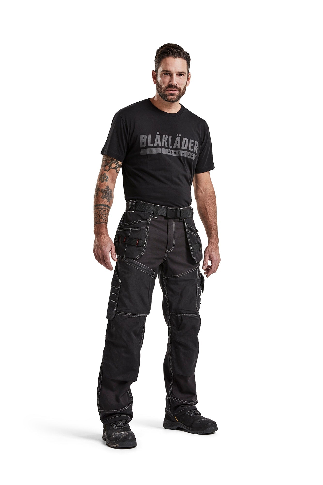 Blaklader - T-Shirt à manches courtes avec logo noir X-Large