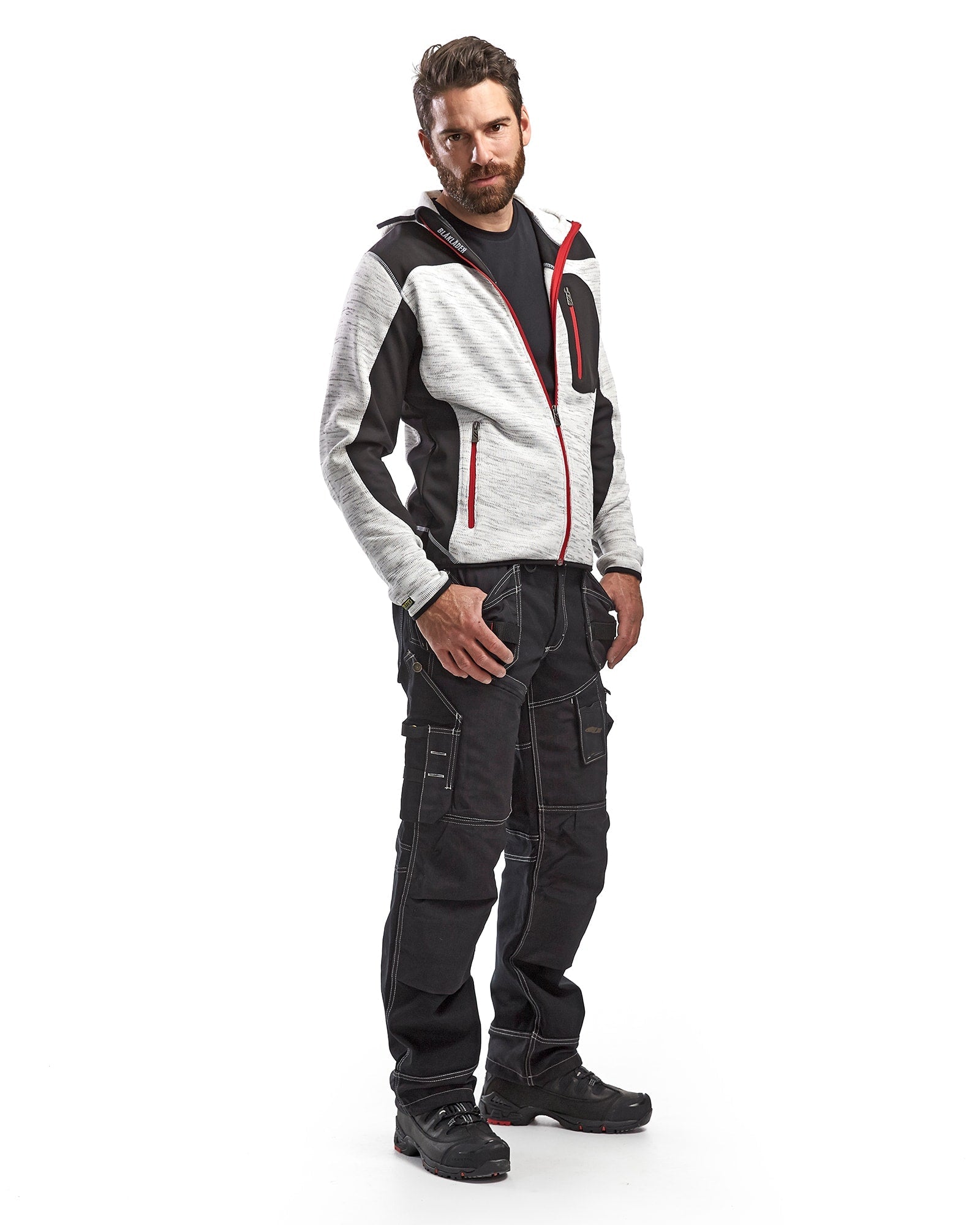 Blaklader - Veste en tricot gris foncé et noir XXX-Large