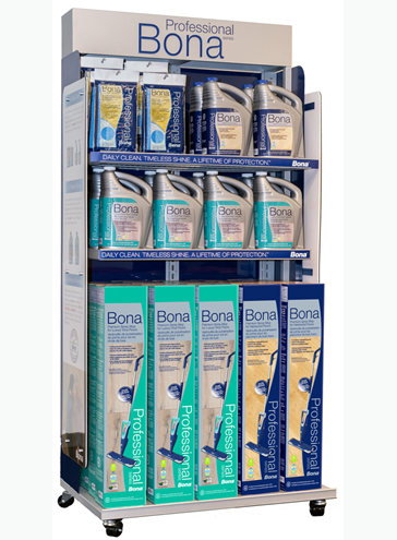 Bona - Présentoir pour produits d'entretien des sols Bona Pro Series || WM710013682
