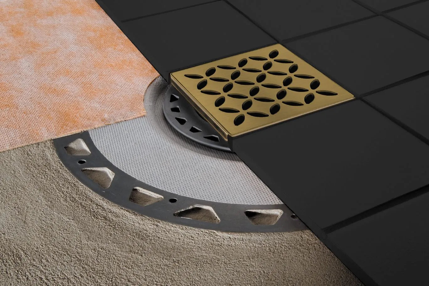 Stainless Steel (V2) 3" - Schluter KERDI-DRAIN Collarless Flange Kit ||KD3FLKE