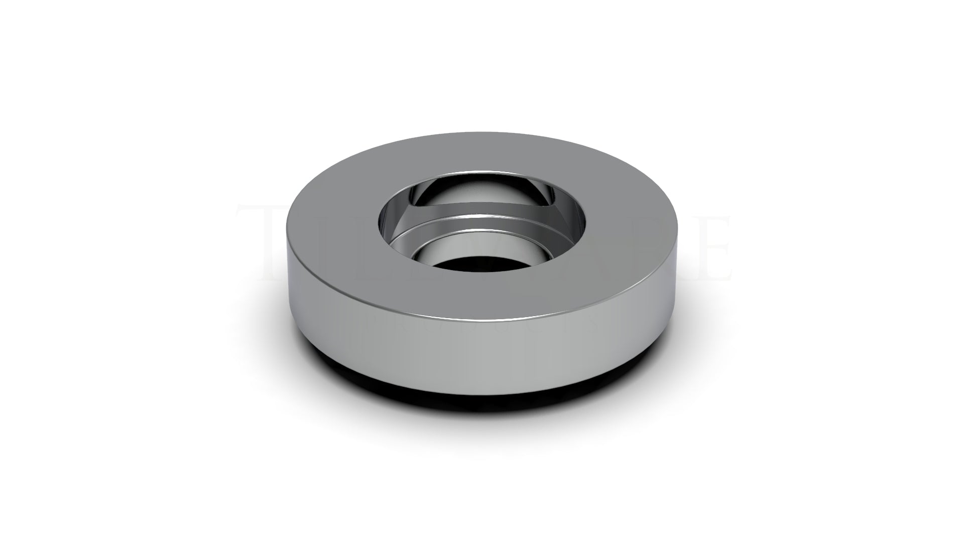 TileWare - Rondelle à carreaux minces Promessa Series Chrome poli