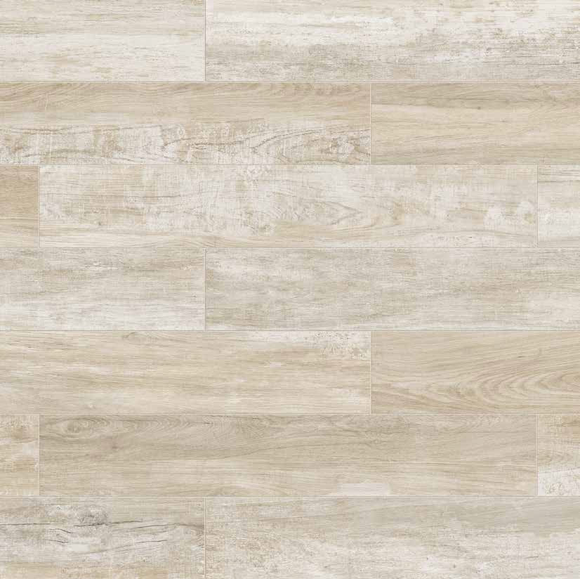 Anatolia - Planchers de céramique Cabin Paper Birch Mat 8" x 48"  (vendu au pi²)