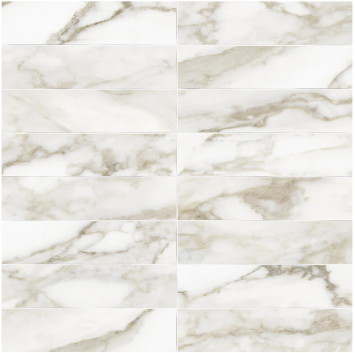 Anatolia - Tuiles murales Raffino Calacatta Dolce Mat 3" x 12" (vendu au pi²)