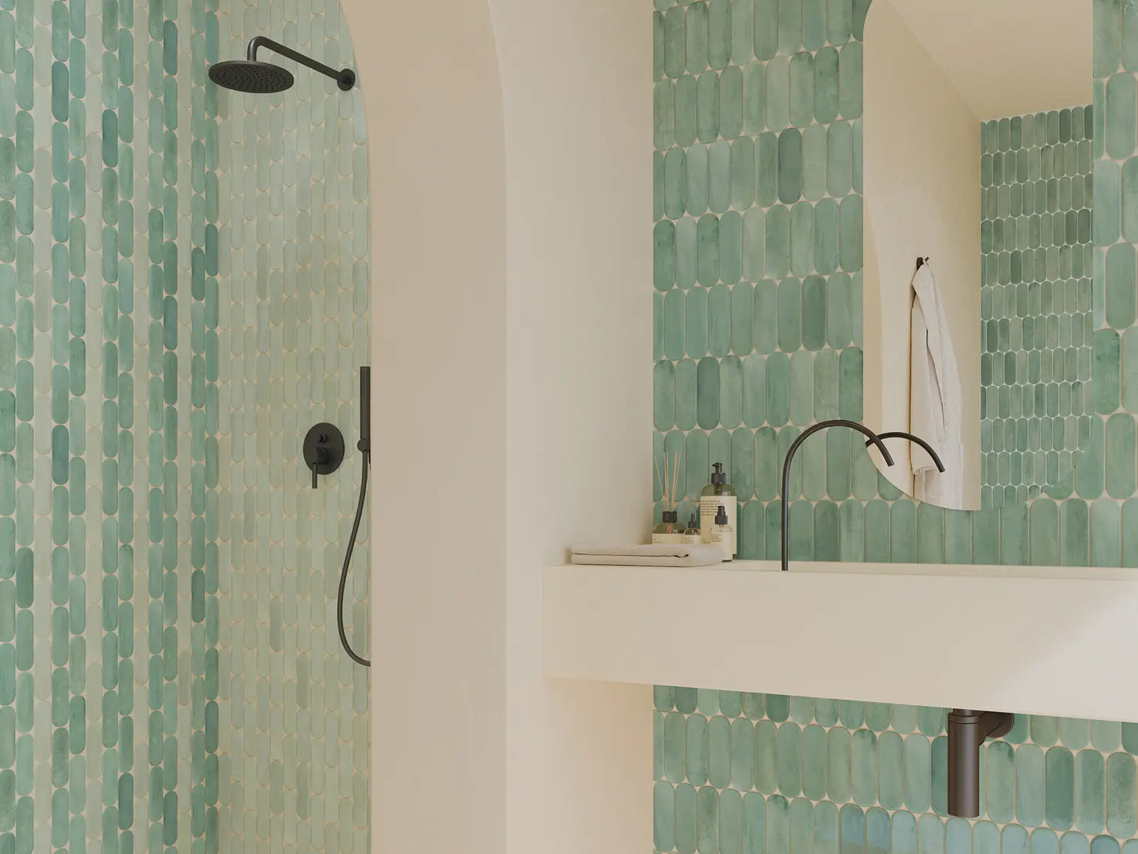 Centura - CALEMA - Ceramic Tile - WHITE OVGL 2 in x 6 in x 8 mm