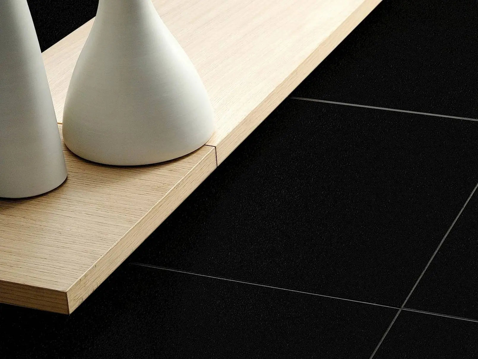 Centura - BLACK AND WHITE - Carreau de céramique - white mat 24 po x 24 po x 9.5 mm