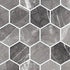 Centura - HEX XL - Carreau de céramique - GRAFITO 12 po x 12 po x 5.3 mm