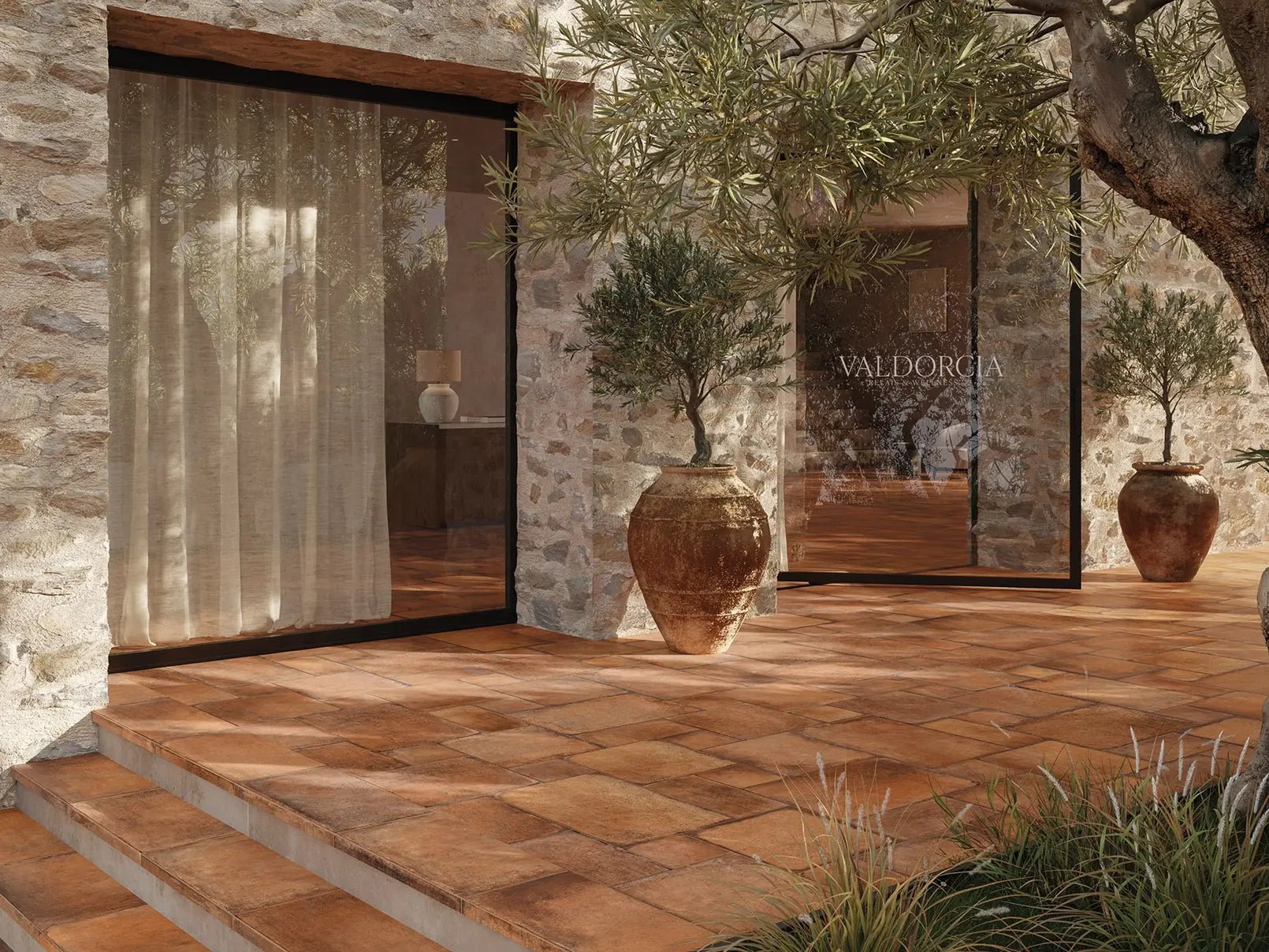 Centura - VALDORCIA - Carreau de céramique - COTTO MAT 16 po x 24 po x 9 mm