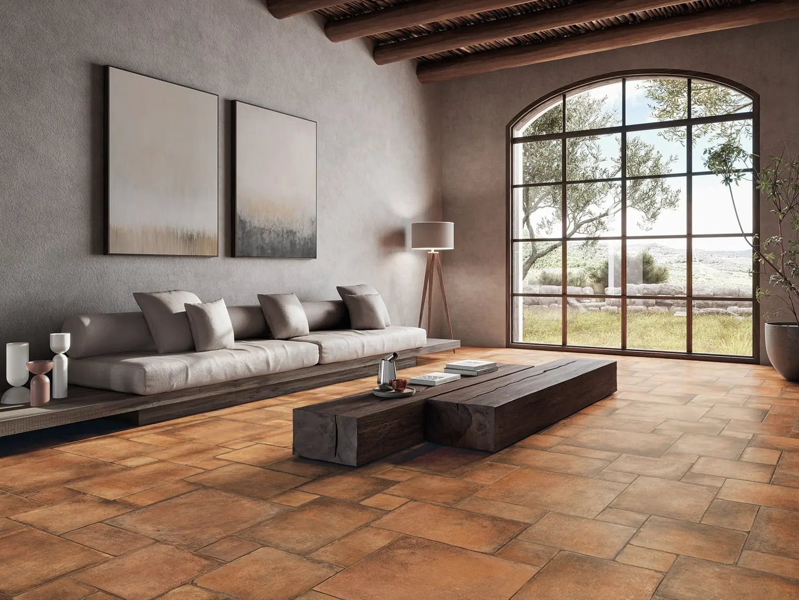Centura - VALDORCIA - Carreau de céramique - COTTO MAT 8 po x 8 po x 9 mm
