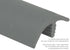 M-D PRO - Capuchon en E à jambe étroite en vinyle fini gaufré #040 Black 1/4" x 7/8" x 120'