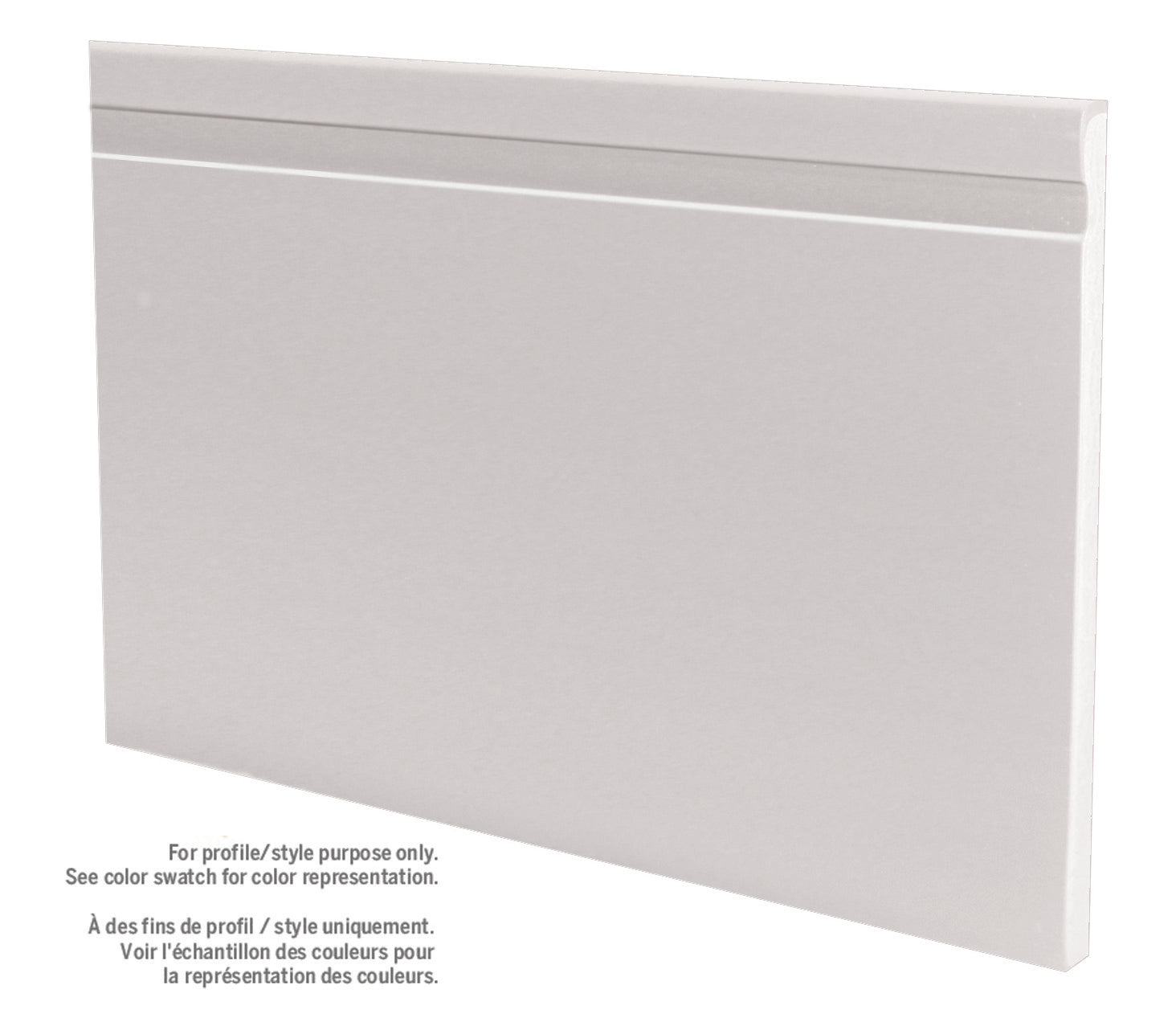 M-D PRO - Base murale en vinyle Pinnacle #049 Beige 4-1/2" x 8' (paquet de 8)