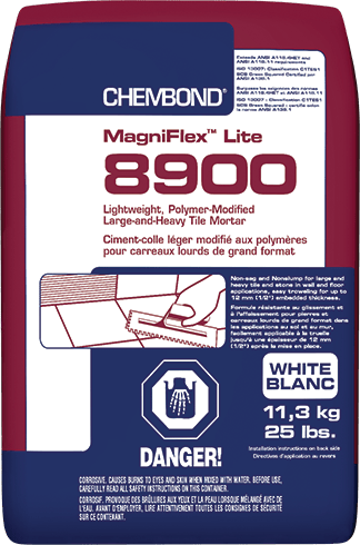 Chembond - Mortier à céramique MagniFlex Lite 8900 Blanc 11.3 kg