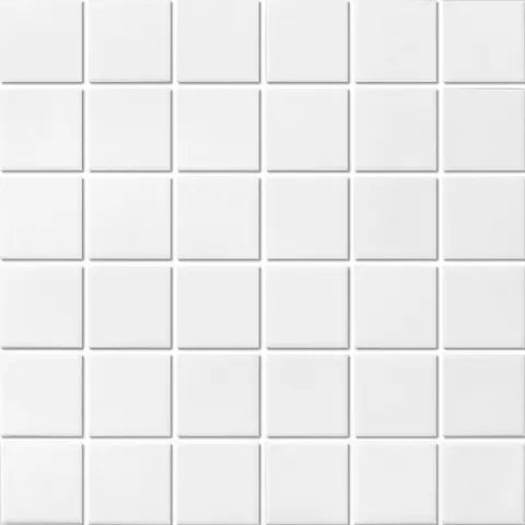 Centura - CLASSIC / TECHNO - Carreau de céramique - WHITE GLAZED MAT 12 po x 12 po x 6 mm