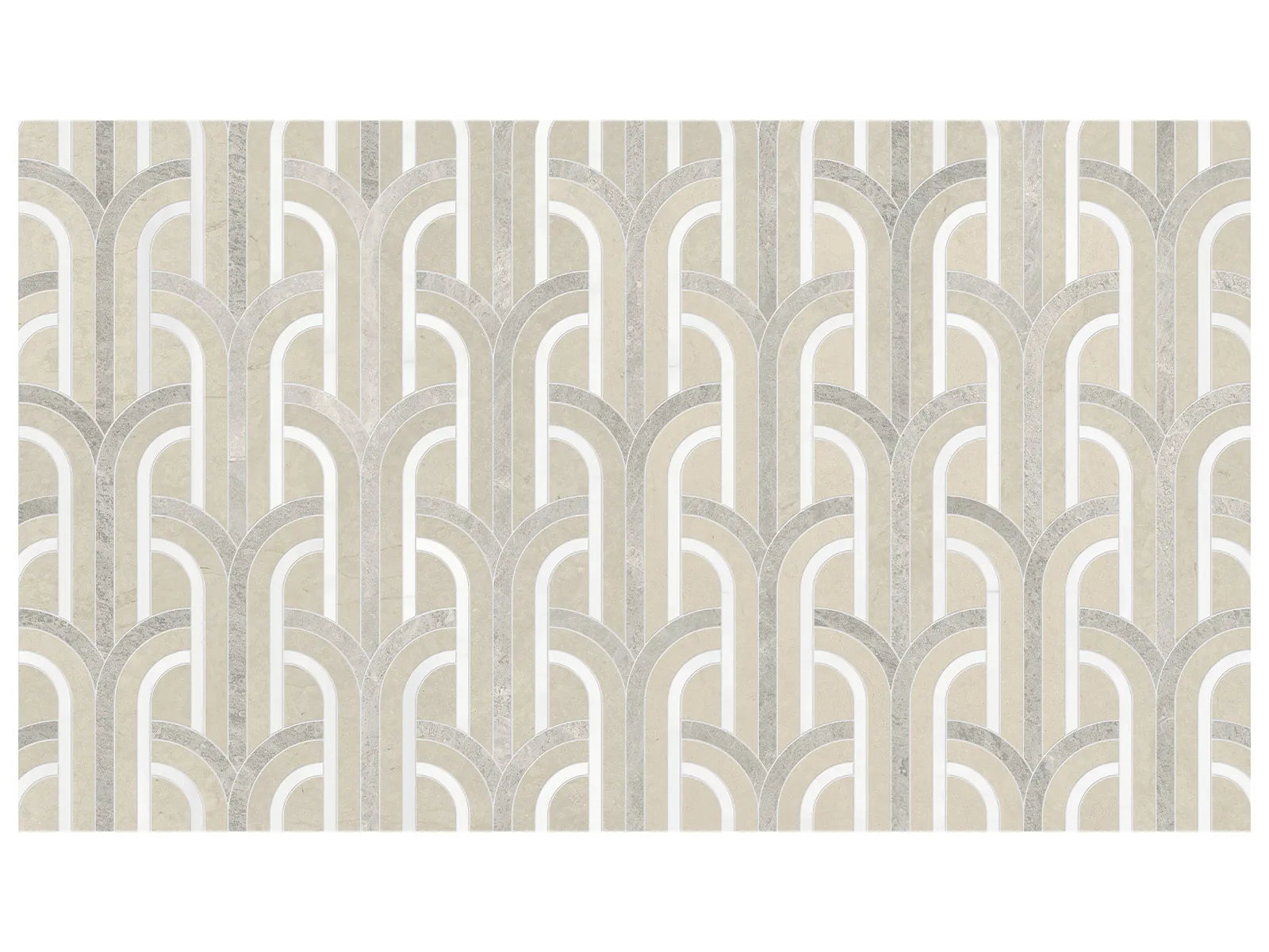 Utopio Florence Natural Stone Mosaic - Clay ||5001-0400-0