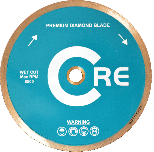 Core Abrasives - Lame à bord continu PAGCR-G pour le verre 7"