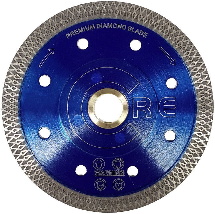 Core Abrasives - Lame à mailles turbo à noyau silencieux PAMTT pour la porcelaine 5"