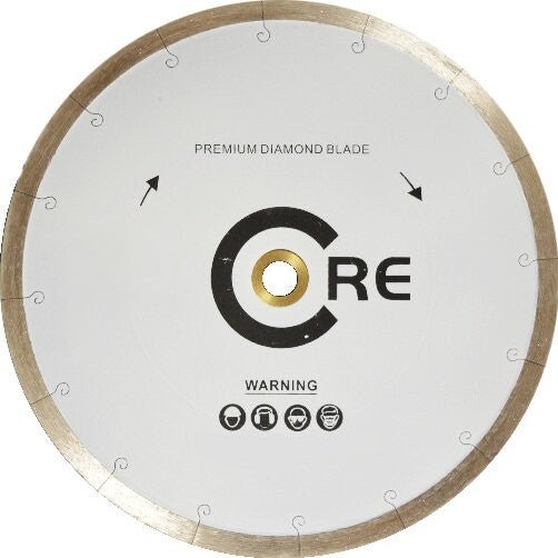 Core Abrasives - Lame segmentée à fente en "J" Papo-J pour la porcelaine 7"