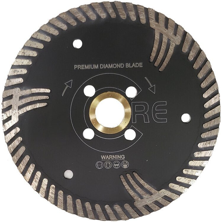 Core Abrasives - Lame segmentée turbo QHP pour le granite 5"