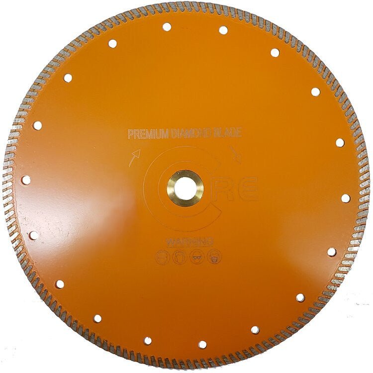 Core Abrasives - Lame segmentée turbo ultra-mince QHB pour le granite 12"