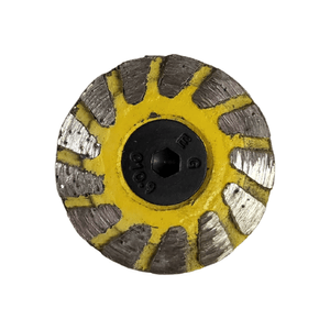 Core Abrasives - Mini-lame diamantées Turbo segmentées montées sur un adaptateur fileté 5/8"-11 CAMT pour meuleuse 31/32"