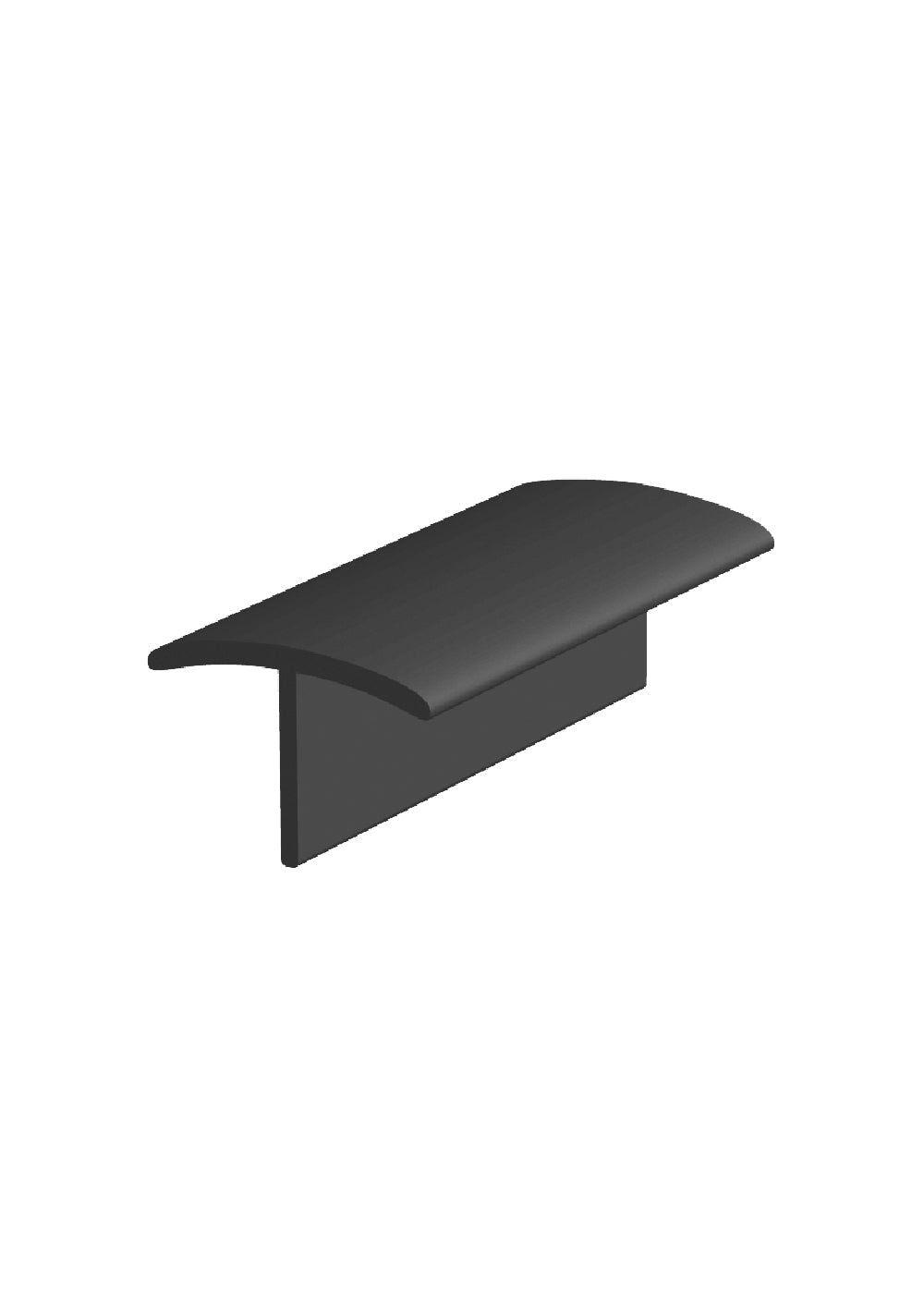 Core Flooring - Moulure en vinyle pour trappe #7 Charcoal - 11/16" (17.5 mm) x 1" x 12'