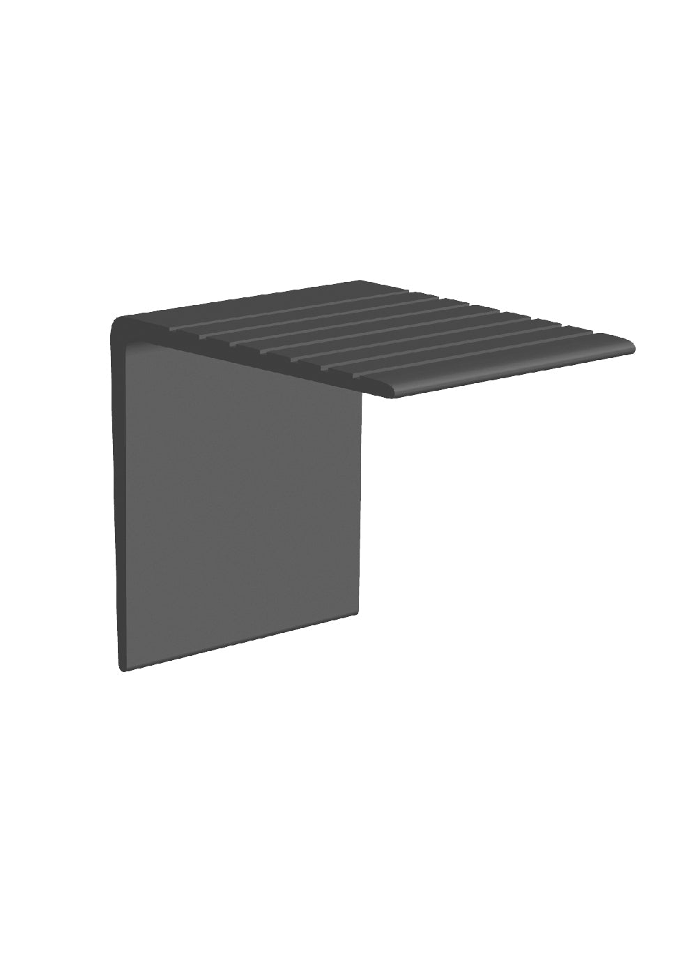 Core Flooring - Nez de marche à chevauchement extra-long en vinyle avec face extra-longue #10 White - 2-1/4" (57.2 mm) x 2-1/2" x 12'