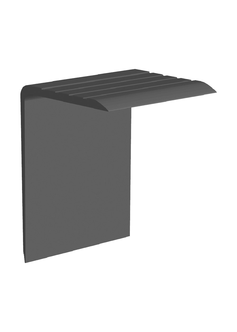 Core Flooring - Nez de marche carré à chevauchement en vinyle #1 Black - 2-1/2" (63.5 mm) x 1-3/4" x 12'