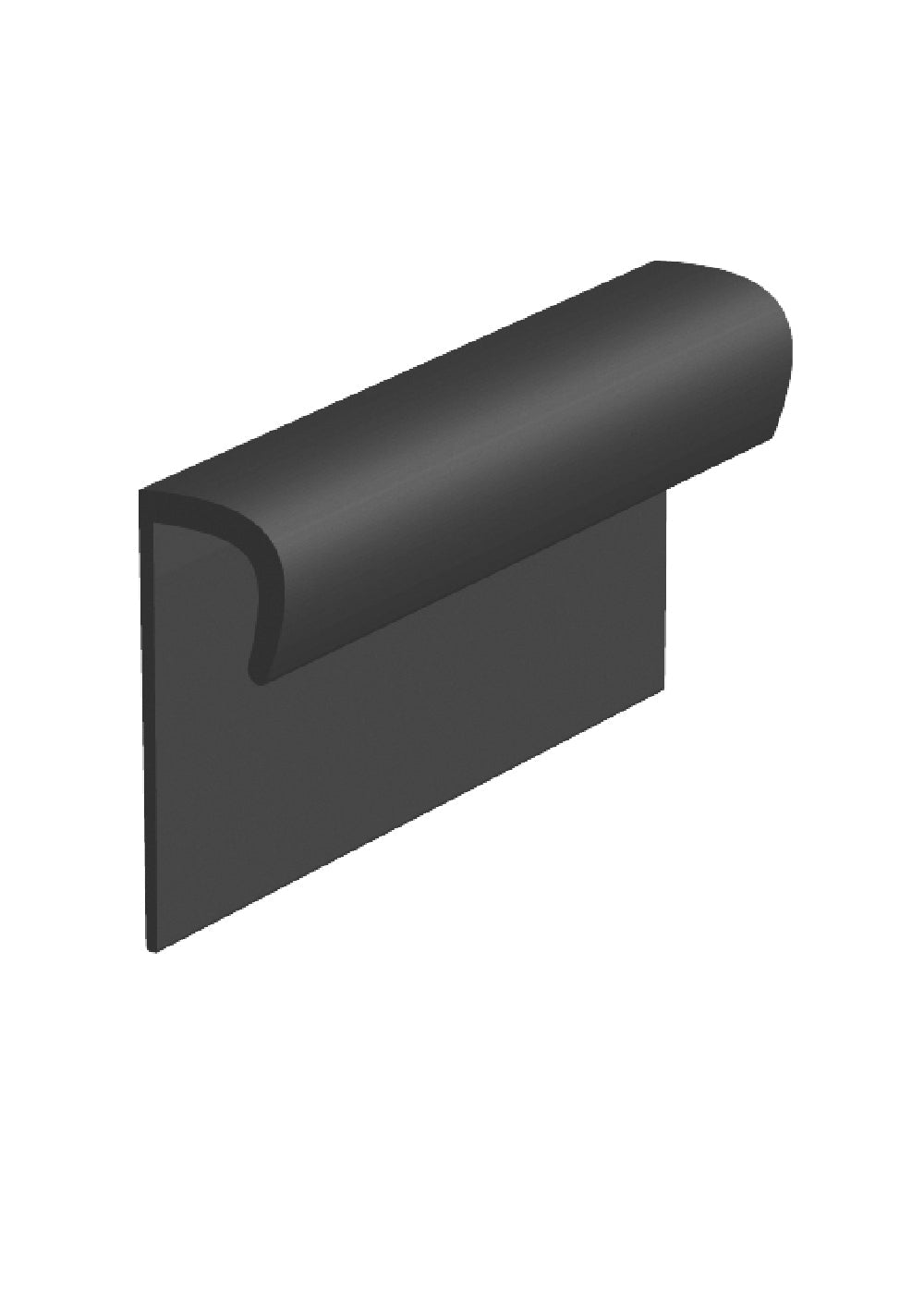 Core Flooring - Plinthe de finition en vinyle #1 Black - 3/16" (4.8 mm) x 1" x 12'