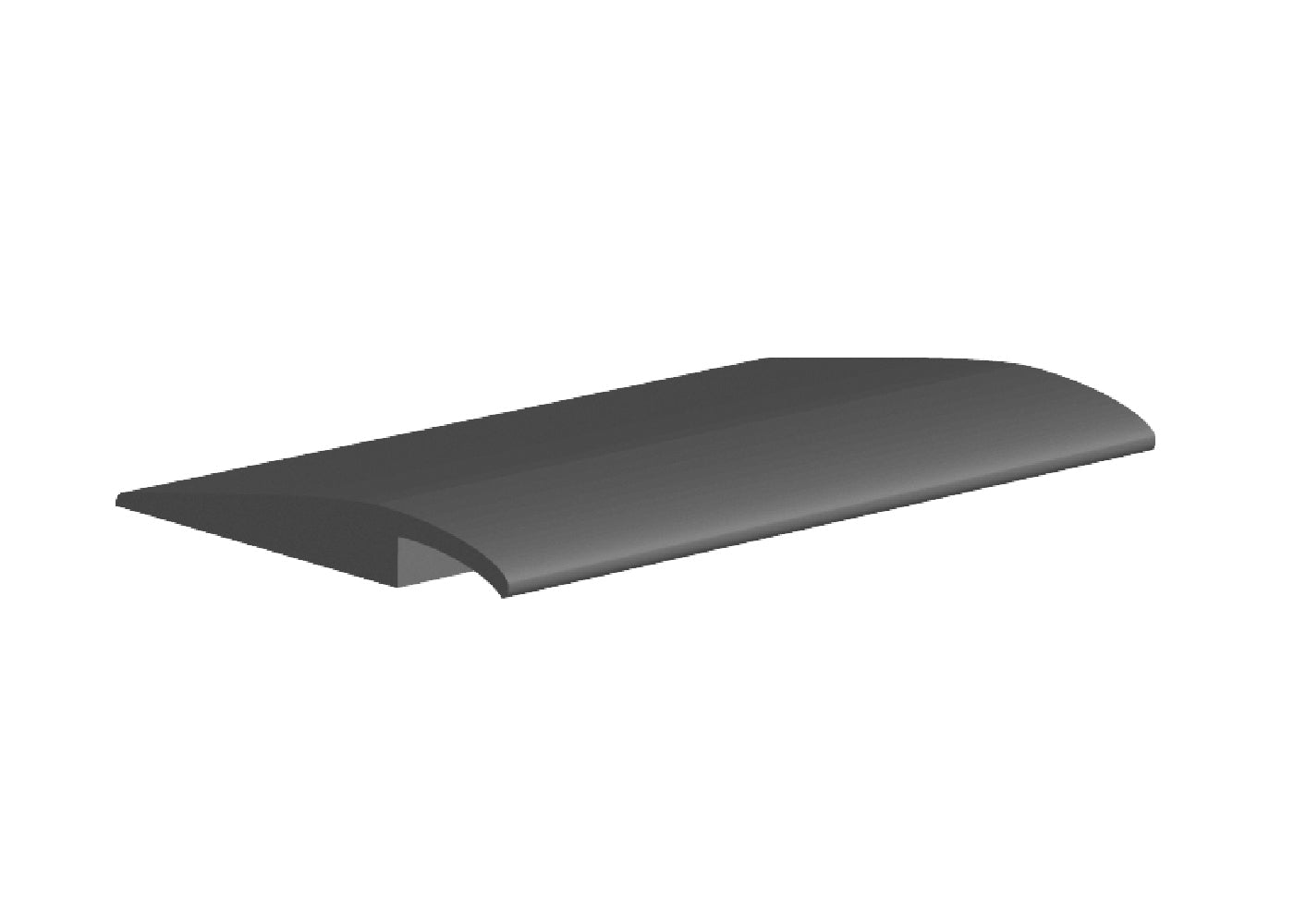 Core Flooring - Réducteur de chevauchement en vinyle #24 Emerald - 1/8" (3.2 mm) x 1-3/8" x 12'