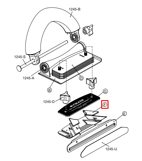 Crain - Ensemble de pince lame pour no. 246 (paquet de 2)